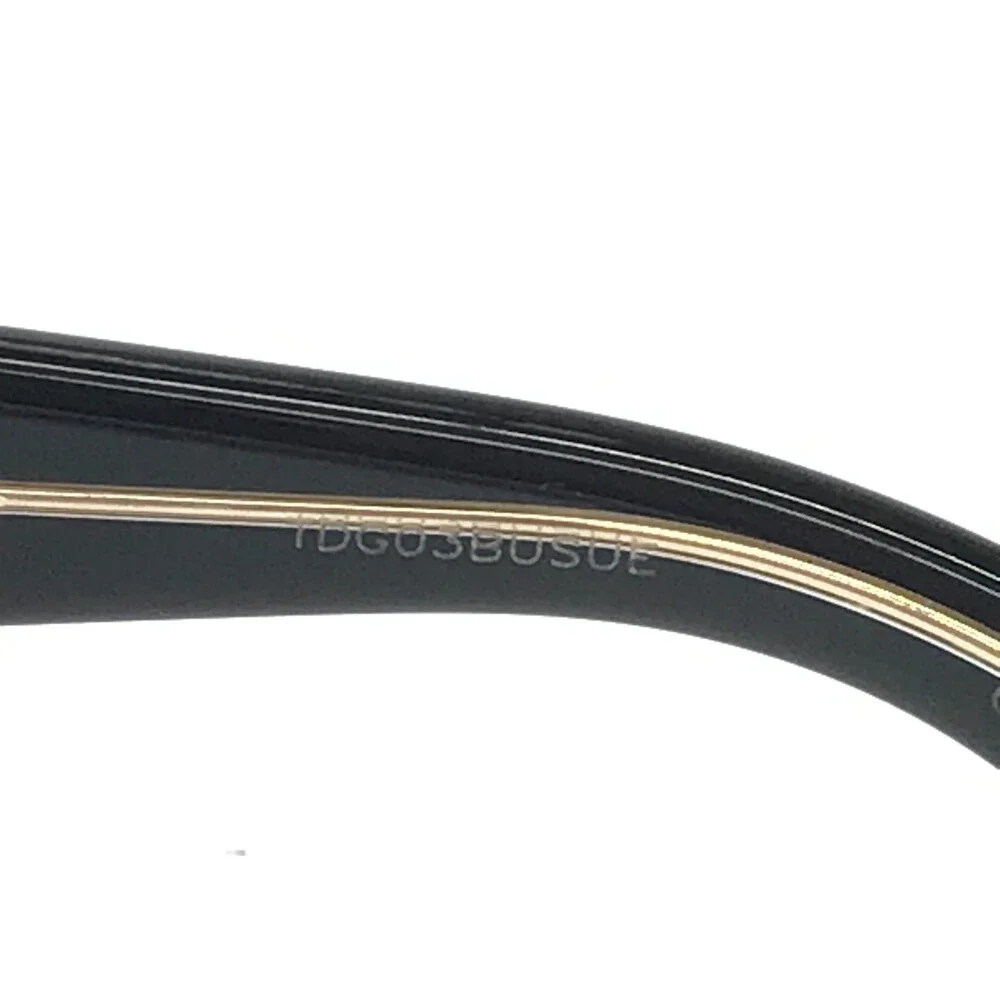 Gucci Sunglasses GG0139SA 001 Polished Black Gold Asian Fit Frames w Gray Lenses